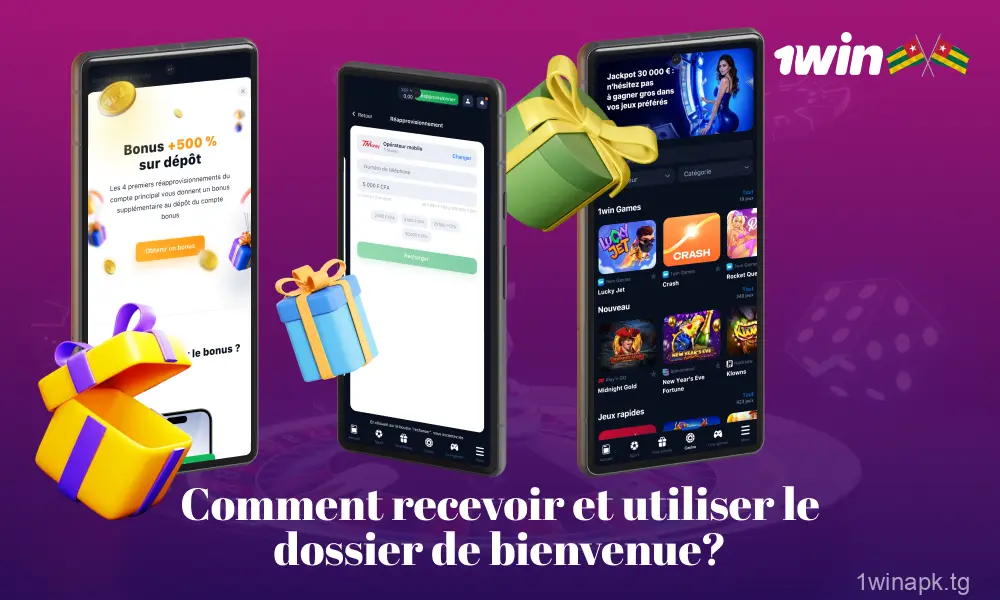 Après l'inscription, pour tirer parti du bonus de bienvenue chez 1win Togo, réalisez votre premier dépôt pour activer un bonus de 200 %, et bénéficiez de bonus additionnels sur vos dépôts suivants.