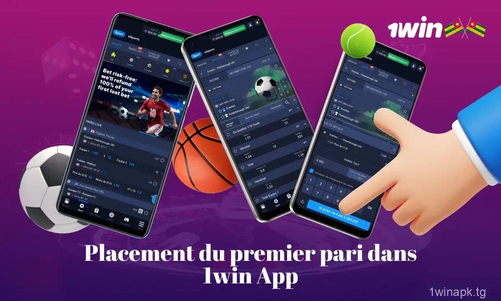 Ouvrez l'application 1win Togo, choisissez un événement sportif, placez votre pari et confirmez-le pour participer.